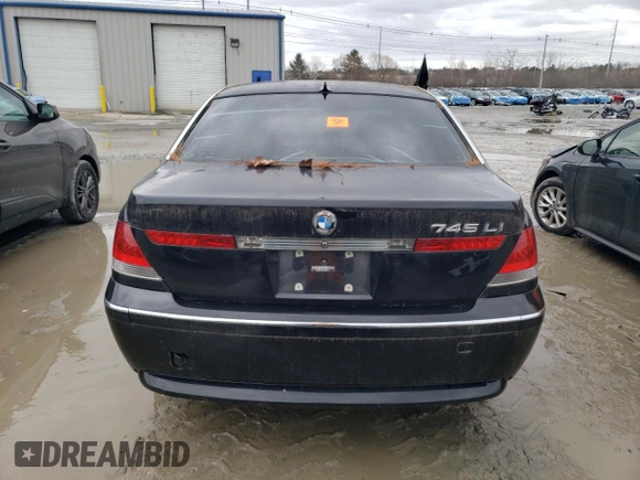 2002 BMW 7 Series 745Li with VIN WBAGN63482DR06178, listed as a Copart auction lot 48084225 with Not Provided miles and Clean Title. Bid and sale history available at carsss.com. Image 6.