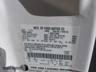 2014 Ford F-150 XL with VIN 1FTFW1ET5EFA12196, listed as a IAAI auction lot 41850445 with 206,814 mi miles. Bid and sale history available at carsss.com. Image 9.