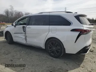 2022 Toyota Sienna XSE with VIN 5TDDRKEC2NS094411, listed as a Copart auction lot 46491605 with 72,740 mi miles and Salvage title. Bid and sale history available at DreamBid. Image 2.