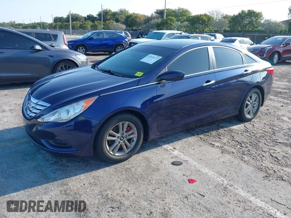 2012 Hyundai Sonata GLS with VIN 5NPEB4AC8CH419558, listed as a IAAI auction lot 41992079 with 175,546 mi miles. Bid and sale history available at carsss.com. Image 2.