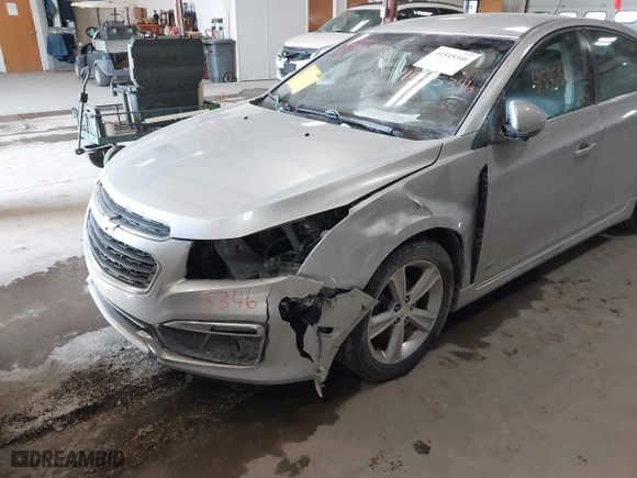 2015 Chevrolet Cruze LT with VIN 1G1PE5SB2F7105207, listed as a IAAI auction lot 41545346 with 101,720 mi miles. Bid and sale history available at carsss.com. Image 6.