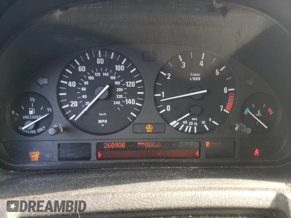 2004 BMW X5 3.0i with VIN 5UXFA13544LU27883, listed as a Copart auction lot 77273134 with 268,908 mi miles and Salvage Title. Bid and sale history available at carsss.com. Image 9.