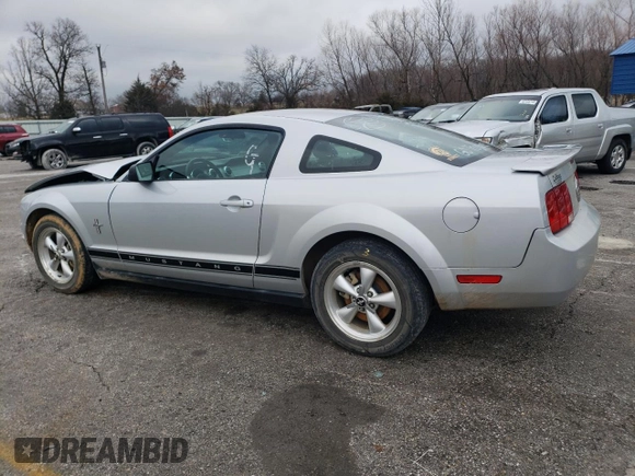 2007 Ford Mustang Deluxe with VIN 1ZVFT80N275288092, listed as a Copart auction lot 43067735 with 95,712 mi miles and Salvage Title. Bid and sale history available at carsss.com. Image 2.