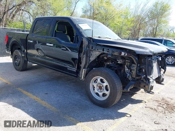 2024 Ford F-150 XLT with VIN 1FTFW3LD1RFA75938, listed as a IAAI auction lot 42011485 with 14,674 mi miles. Bid and sale history available at carsss.com. Image 1.