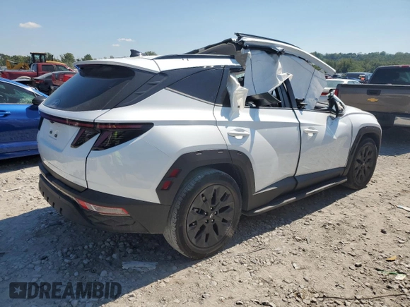 2022 Hyundai Tucson N Line with VIN KM8JF3AE8NU163070, listed as a Copart auction lot 70277184 with 0 mi miles and Non Repairable. Bid and sale history available at carsss.com. Image 3.