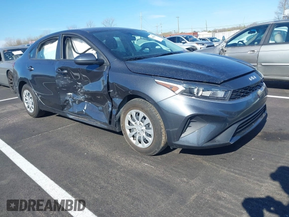 2023 Kia Forte LXS with VIN 3KPF24AD0PE508080, listed as a IAAI auction lot 41838744 with 19,933 mi miles. Bid and sale history available at carsss.com. Image 1.