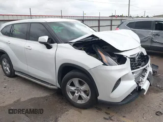2022 Toyota Highlander L with VIN 5TDCZRAH0NS553876, listed as a IAAI auction lot 42174676 with 49,303 mi miles and . Bid and sale history available at DreamBid. Image 1.