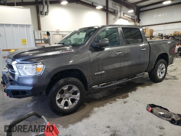 2020 Ram 1500 Big Horn with VIN 1C6SRFFM3LN248432, listed as a Copart auction lot 43344365 with 117,882 mi miles and Salvage Title. Bid and sale history available at carsss.com. Image 1.