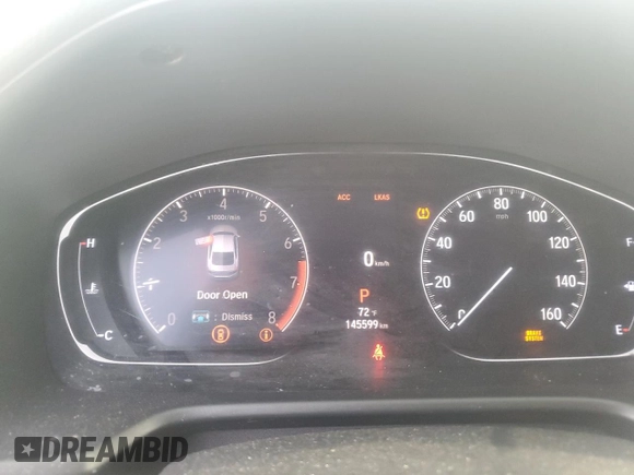 2018 Honda Accord EX with VIN 1HGCV1F42JA206853, listed as a Copart auction lot 48052095 with 145,599 mi miles and Salvage Title. Bid and sale history available at DreamBid. Image 9.