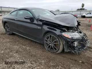 2023 Mercedes-Benz C 43 AMG with VIN W1KWJ6EB6PG128853, listed as a Copart auction lot 42176595 with 23,203 mi miles and Salvage Title. Bid and sale history available at carsss.com. Image 4.