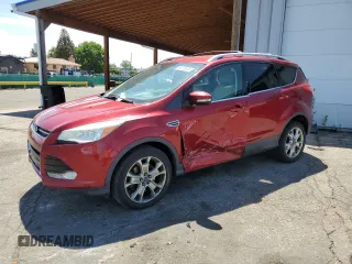 2015 Ford Escape Titanium with VIN 1FMCU9J98FUA54503, listed as a Copart auction lot 61272305 with 183,582 mi miles and Salvage title. Bid and sale history available at DreamBid. Image 1.