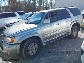 1999 Toyota 4Runner Limited with VIN JT3GN87R8X0101921, listed as a IAAI auction lot 41562115 with 403,948 mi miles. Bid and sale history available at carsss.com. Image 2.
