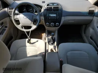 2008 Kia Spectra EX with VIN KNAFE121885573084, listed as a Copart auction lot 66675784 with 117,013 mi miles and Clean Title. Bid and sale history available at carsss.com. Image 8.