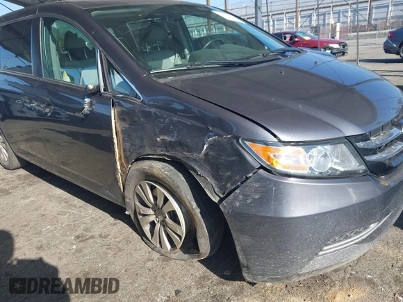 2014 Honda Odyssey EX-L with VIN 5FNRL5H61EB079742, listed as a IAAI auction lot 41992473 with 125,397 mi miles and . Bid and sale history available at carsss.com. Image 6.