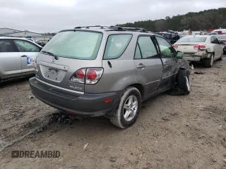 2001 Lexus RX 300 with VIN JTJGF10U010108610, listed as a Copart auction lot 34088262 with 0 mi miles and Salvage Title. Bid and sale history available at carsss.com. Image 4.