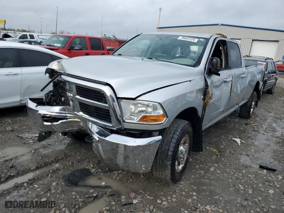 2011 Ram 2500 SLT with VIN 3D7UT2CL7BG537219, listed as a Copart auction lot 79443124 with 186,112 mi miles and Salvage Title. Bid and sale history available at carsss.com. Image 1.