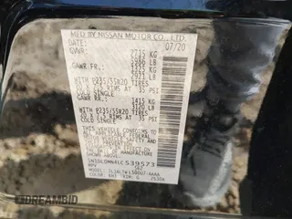 2020 Infiniti QX60 Pure with VIN 5N1DL0MN4LC539573, listed as a IAAI auction lot 42010032 with 104,507 mi miles and . Bid and sale history available at DreamBid. Image 9.
