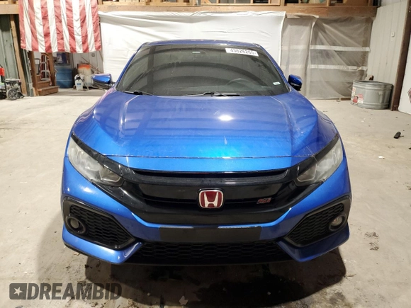 2018 Honda Civic Si with VIN 2HGFC3A58JH752704, listed as a Copart auction lot 43626265 with 125,929 mi miles and Salvage Title. Bid and sale history available at DreamBid. Image 5.