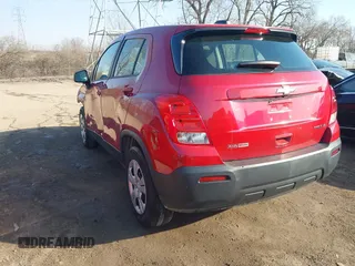 2015 Chevrolet Trax LS with VIN KL7CJKSB5FB061777, listed as a IAAI auction lot 41764889 with 179,410 mi miles. Bid and sale history available at carsss.com. Image 3.