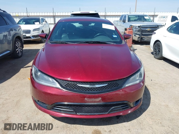 2015 Chrysler 200 S with VIN 1C3CCCBB2FN727144, listed as a IAAI auction lot 41848697 with 153,725 mi miles. Bid and sale history available at carsss.com. Image 12.
