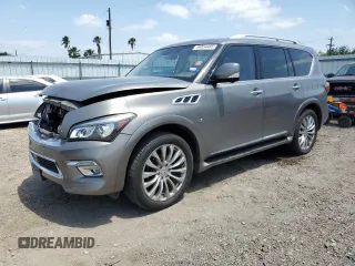 2016 Infiniti QX80 z VIN JN8AZ2ND3G9800447, wystawiony jako Copart lot #54854485 z przebiegiem 122 818 mil mil oraz Szkoda całkowita • Salvage title. Historia ofert i sprzedaży dostępna na DreamBid. Obrazek 1.