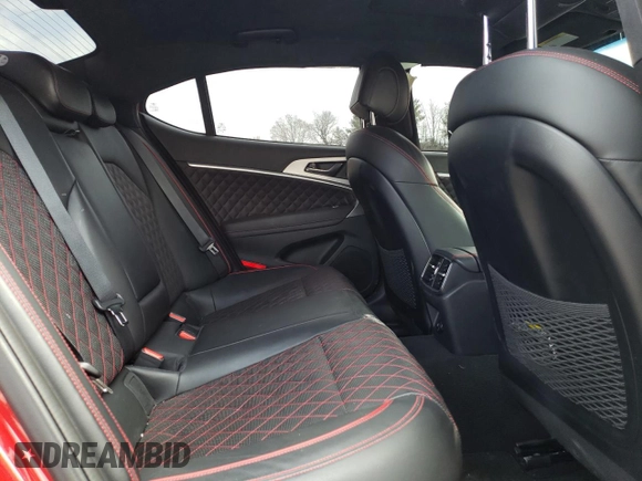 2019 Genesis G70 Advanced z VIN KMTG44LAXKU027461, wystawiony jako Copart lot #48958295 z przebiegiem 45 702 mil mil oraz Szkoda całkowita • Salvage title. Historia ofert i sprzedaży dostępna na DreamBid. Obrazek 10.