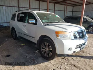2015 Nissan Armada SV with VIN 5N1BA0ND4FN617880, listed as a IAAI auction lot 41358131 with 107,958 mi miles and . Bid and sale history available at DreamBid. Image 1.
