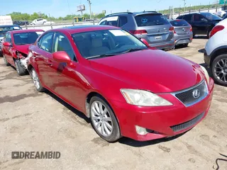 2007 Lexus IS 250 with VIN JTHBK262375027213, listed as a IAAI auction lot 42049349 with 247,534 mi miles. Bid and sale history available at carsss.com. Image 1.