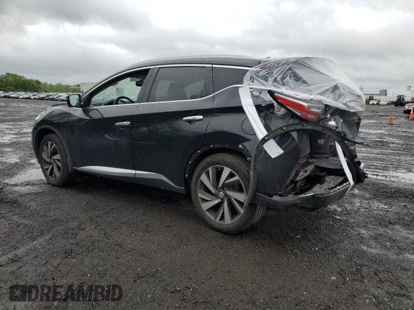 2015 Nissan Murano SL with VIN 5N1AZ2MH4FN282852, listed as a Copart auction lot 57940755 with 127,582 mi miles and Salvage title. Bid and sale history available at DreamBid. Image 2.