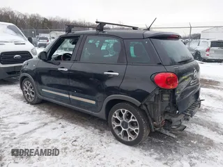 2014 FIAT 500L Trekking with VIN ZFBCFADHXEZ007139, listed as a IAAI auction lot 41359433 with 65,386 mi miles and . Bid and sale history available at DreamBid. Image 3.