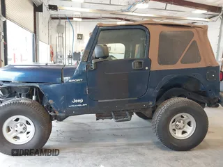 2003 Jeep Wrangler Sport with VIN 1J4FA49S53P311822, listed as a IAAI auction lot 41621710 with 156,023 mi miles. Bid and sale history available at carsss.com. Image 14.