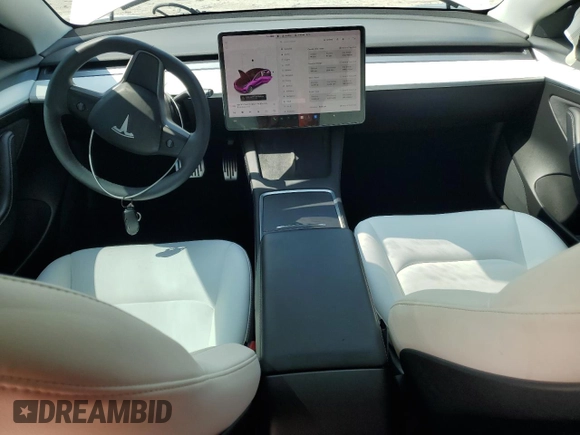 2021 Tesla Model 3 Long Range z VIN 5YJ3E1EB7MF093184, wystawiony jako Copart lot #58060385 z przebiegiem 51 678 mil mil oraz Nie do naprawy • Non repairable. Historia ofert i sprzedaży dostępna na DreamBid. Obrazek 8.