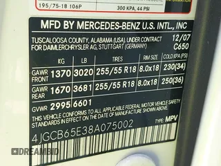 2008 Mercedes-Benz R 3.5L с VIN 4JGCB65E38A075002, выставлен на аукционе IAAI как лот 42443411 с пробегом 129 010 миль миль и . История ставок и продаж доступна на DreamBid. Изображение 9.