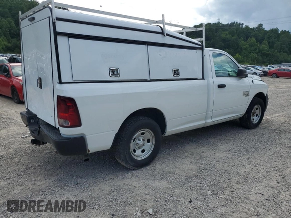 2019 Ram 1500 Tradesman with VIN 3C6JR7DG6KG508120, listed as a Copart auction lot 57776805 with 106,411 mi miles and Salvage title. Bid and sale history available at DreamBid. Image 3.