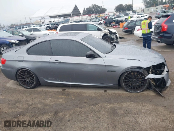 2011 BMW 3 Series 335is with VIN WBAKG1C52BE599455, listed as a IAAI auction lot 41724159 with 121,570 mi miles and . Bid and sale history available at carsss.com. Image 14.