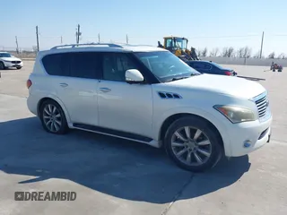 2012 Infiniti QX56 8-passenger with VIN JN8AZ2ND8C9715811, listed as a IAAI auction lot 41619315 with 198,187 mi miles and . Bid and sale history available at DreamBid. Image 13.