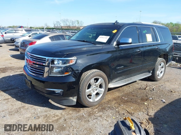 2016 Chevrolet Tahoe LTZ with VIN 1GNSCCKC2GR126687, listed as a IAAI auction lot 41952725 with 202,016 mi miles and . Bid and sale history available at DreamBid. Image 2.