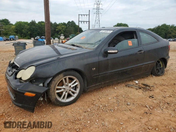 2003 Mercedes-Benz C 230 Kompressor with VIN WDBRN40J53A476461, listed as a Copart auction lot 61153574 with Not provided miles and Salvage title. Bid and sale history available at DreamBid. Image 1.