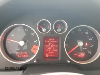 2005 Audi TT with VIN TRUWF28N551002791, listed as a Copart auction lot 80709924 with 72,367 mi miles and Salvage Title. Bid and sale history available at carsss.com. Image 9.