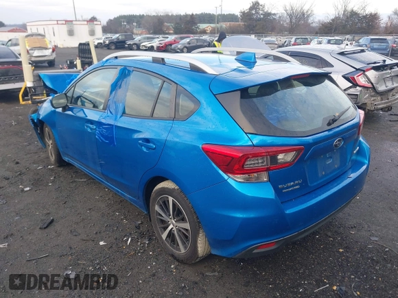 2023 Subaru Impreza Premium with VIN 4S3GTAD62P3700119, listed as a IAAI auction lot 41180070 with 20,853 mi miles and . Bid and sale history available at DreamBid. Image 3.