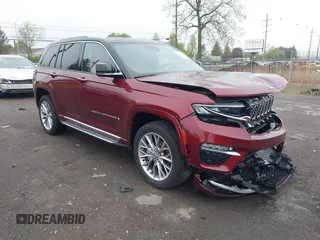 2023 Jeep Grand Cherokee Summit with VIN 1C4RJHEG7P8821939, listed as a IAAI auction lot 42187332 with 9,471 mi miles and . Bid and sale history available at DreamBid. Image 1.