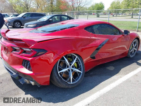 2023 Chevrolet Corvette 2LT z VIN 1G1YB2D43P5107409, wystawiony jako IAAI lot #42106263 z przebiegiem Nie podano mil oraz . Historia ofert i sprzedaży dostępna na DreamBid. Obrazek 4.