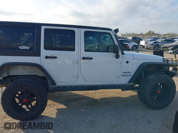 2017 Jeep Wrangler Unlimited Sport with VIN 1C4HJWDG1HL580136, listed as a IAAI auction lot 41193905 with 63,875 mi miles. Bid and sale history available at carsss.com. Image 13.