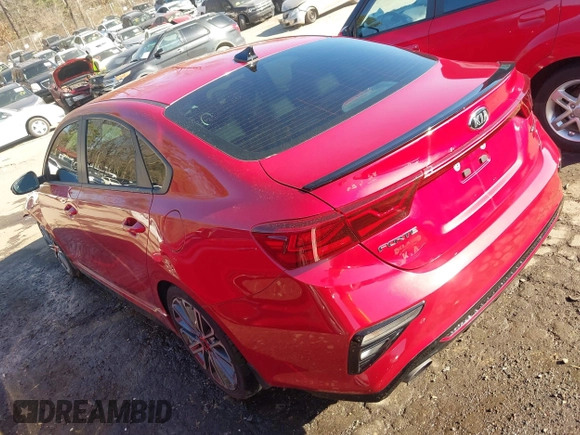 2021 Kia Forte GT with VIN 3KPF44AC3ME290973, listed as a IAAI auction lot 41656770 with 26,999 mi miles. Bid and sale history available at carsss.com. Image 3.