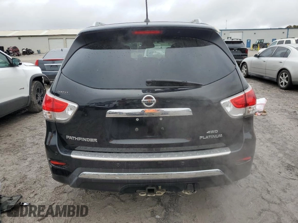2013 Nissan Pathfinder SL with VIN 5N1AR2MM9DC638749, listed as a Copart auction lot 80803724 with 172,675 mi miles and Salvage Title. Bid and sale history available at carsss.com. Image 6.