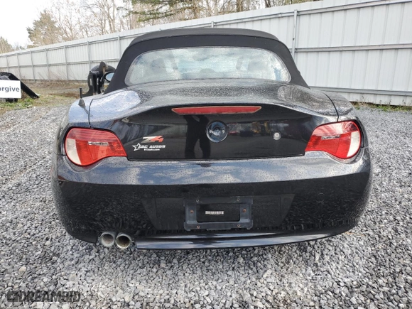 2006 BMW Z4 3.0si with VIN 4USBU53546LX01823, listed as a Copart auction lot 54630765 with 0 mi miles and Non Repairable. Bid and sale history available at carsss.com. Image 6.