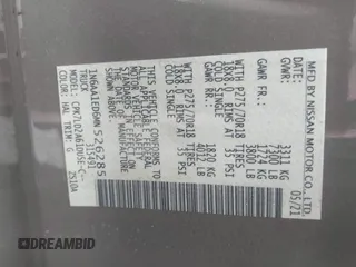 2021 Nissan Titan SL z VIN 1N6AA1ED6MN526285, wystawiony jako IAAI lot #41866324 z przebiegiem 80 524 mil mil oraz . Historia ofert i sprzedaży dostępna na DreamBid. Obrazek 9.