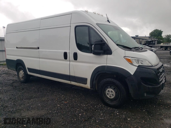 2023 Ram ProMaster Cargo with VIN 3C6MRVJG8PE532461, listed as a Copart auction lot 66780004 with 10,808 mi miles and Salvage Title. Bid and sale history available at DreamBid. Image 4.