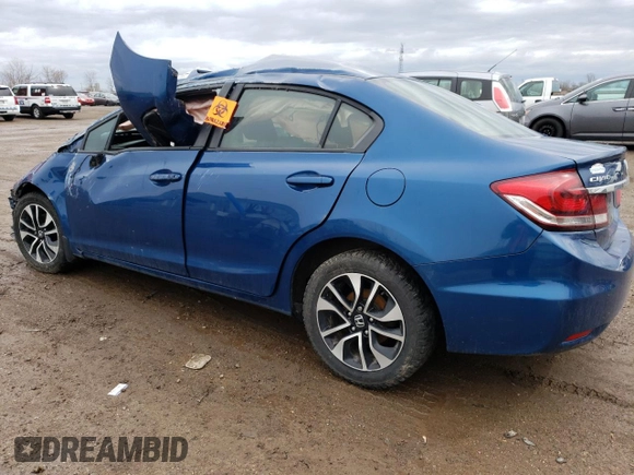 2015 Honda Civic LX z VIN 2HGFB2F52FH022025, wystawiony jako Copart lot #61791635 z przebiegiem Nie podano mil oraz Szkoda całkowita • Salvage title. Historia ofert i sprzedaży dostępna na DreamBid. Obrazek 2.