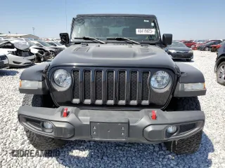 2021 Jeep Wrangler Rubicon with VIN 1C4HJXCG8MW663191, listed as a Copart auction lot 46419825 with 43,894 mi miles and Salvage title. Bid and sale history available at DreamBid. Image 5.